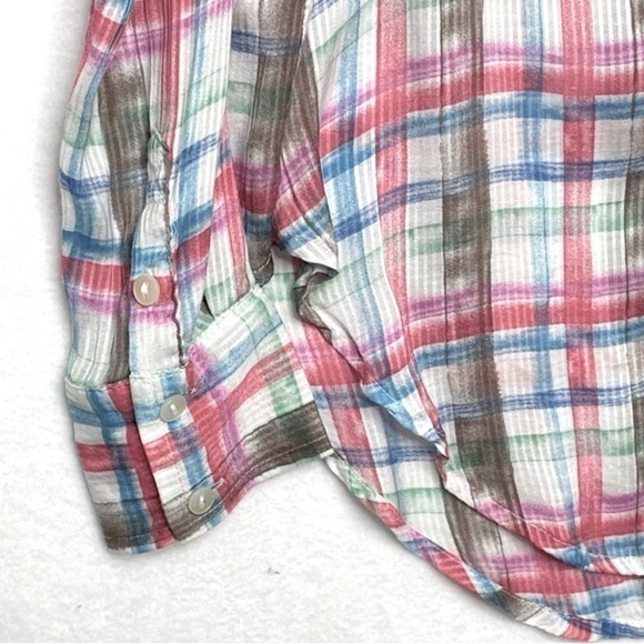 Free People No Limits Plaid Button down Shirt - Picture 11 of 13